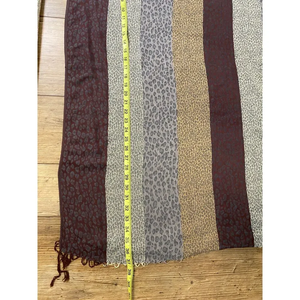 100% Pashmina Wrap Leopard Print